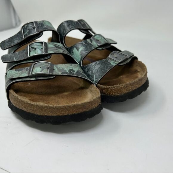 Birkenstock papillio Florida Soft Footbed Birko Flor Col :Damask Petrol